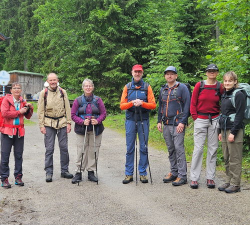 Hochmotivierte Wanderer