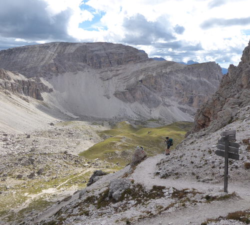 Abstieg zur Regensburger Hütte