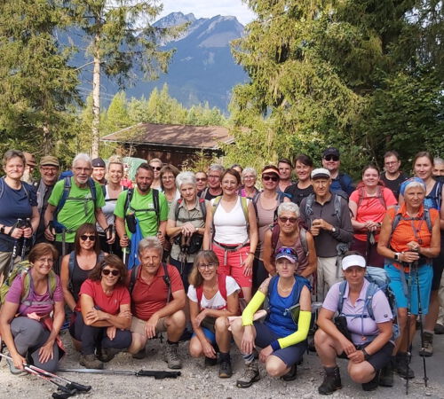 Gruppenbild am Start in Pflach