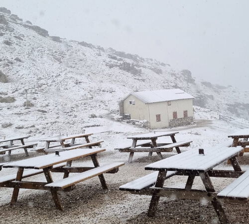 Puez Hütte 17 Uhr