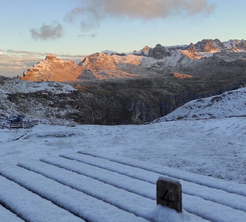 Puez Hütte 18 Uhr