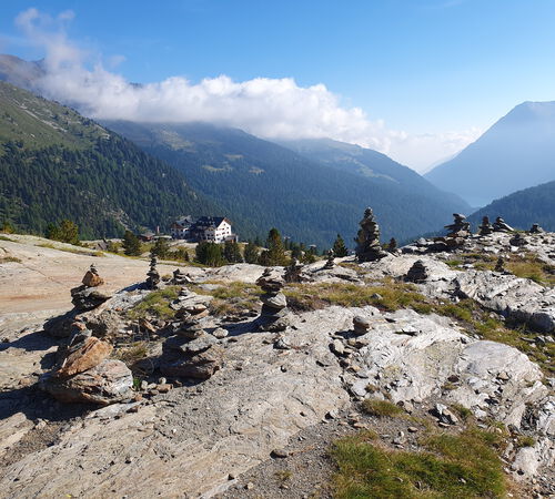 Steinmänner an der Zufallhütte