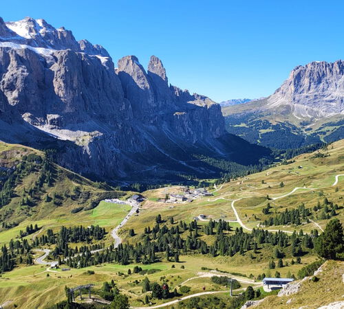 Das Grödner Joch ist gleich erreicht